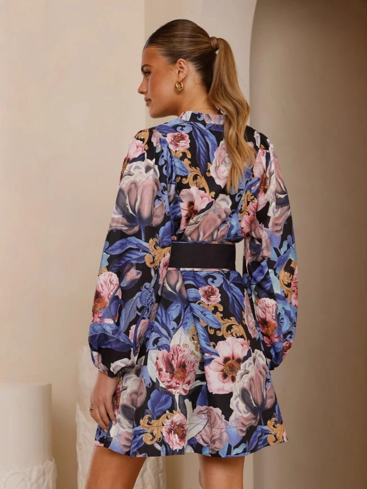 Casual Wrap Belted Dress