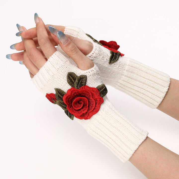 Warm Flower Gloves