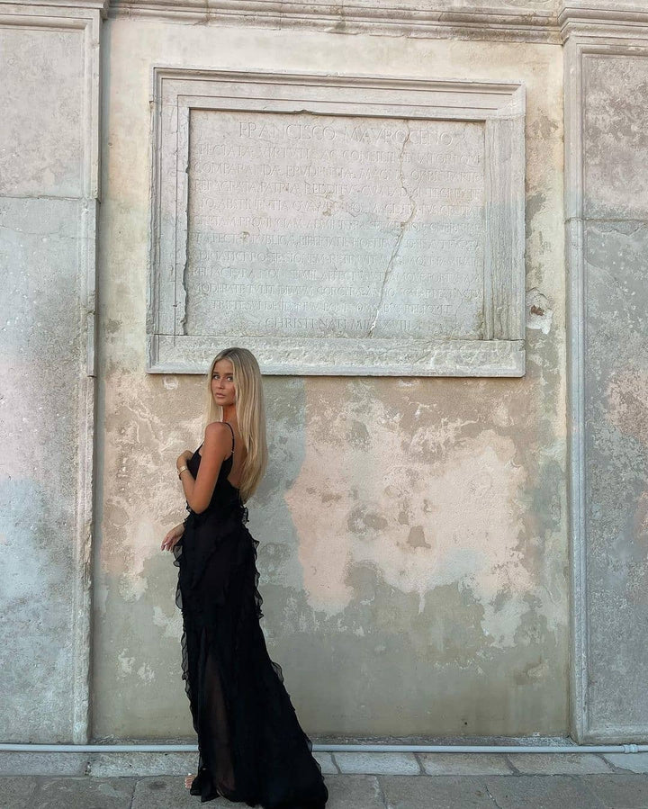 Ruffled Maxi Dress - Elena Harper