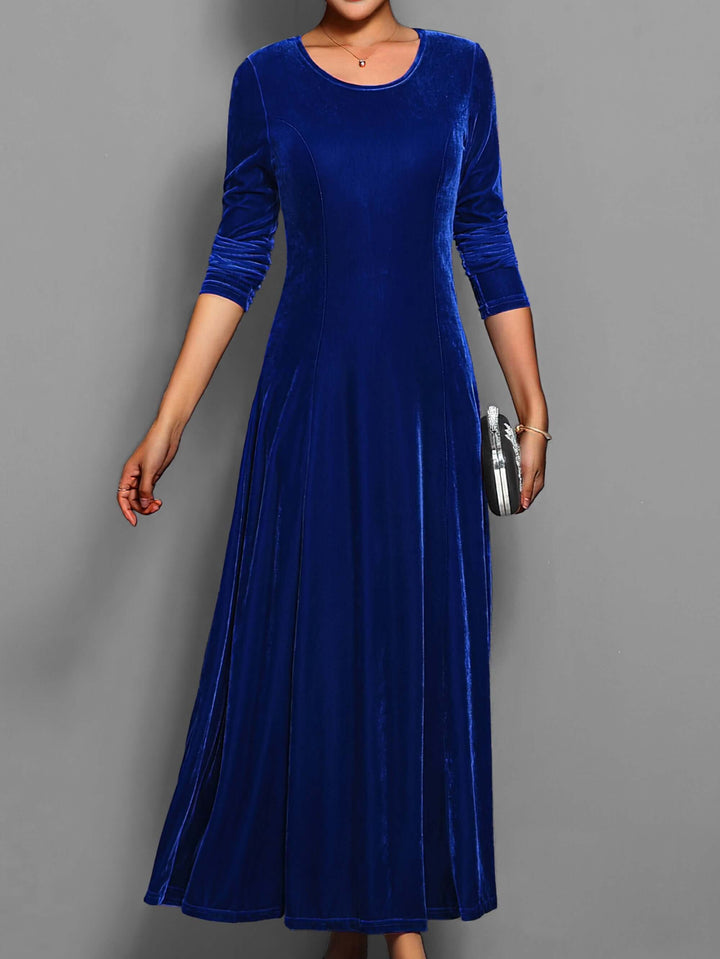 Women's Velvet Midi Dress
