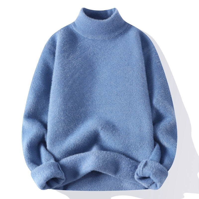 Men's Soft Knit Mock Neck Sweater - Noah