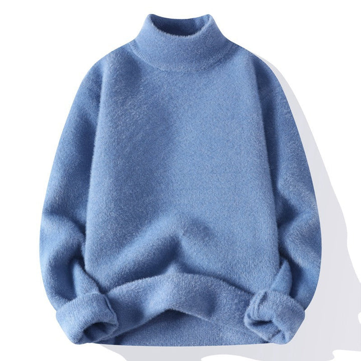 Men's Soft Knit Mock Neck Sweater - Noah
