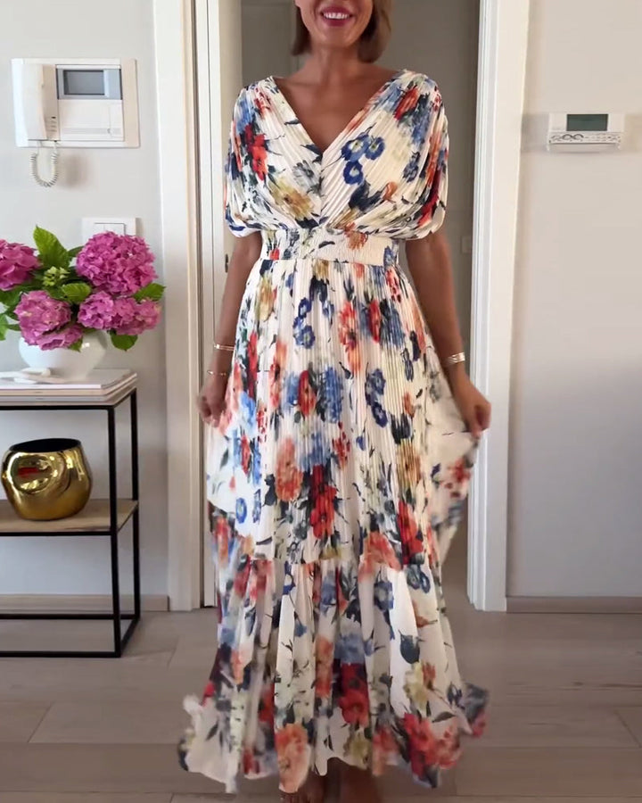 Florelle Elegant Floral Dress - Elena Harper