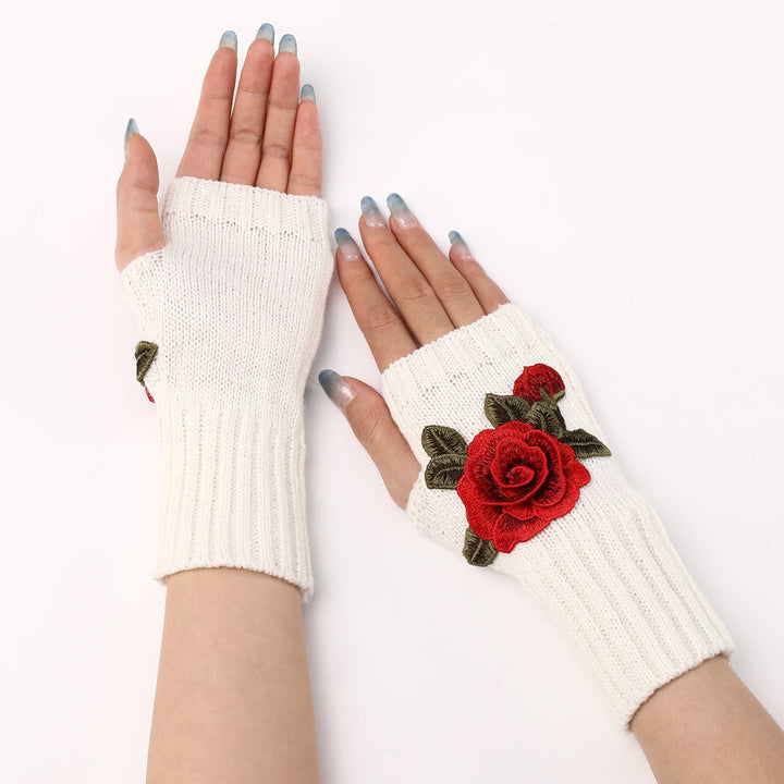 Warm Flower Gloves