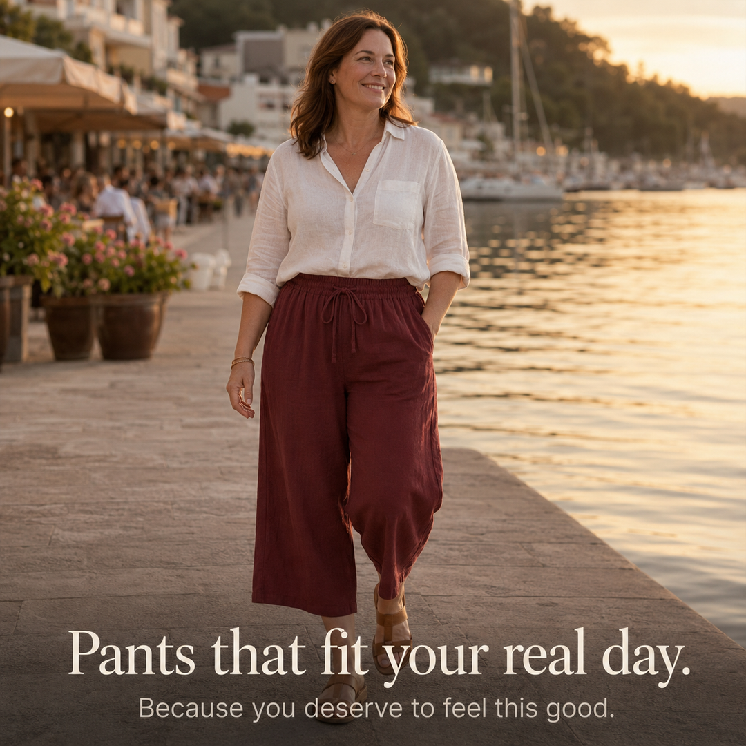 Calmara Cropped Wide-Leg Drawstring Pants - Elena Harper