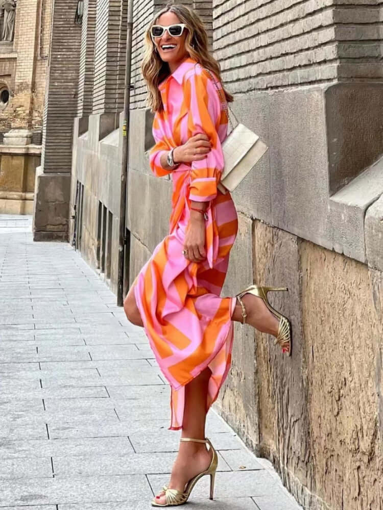 Women's Wrap Midi Summer Dress