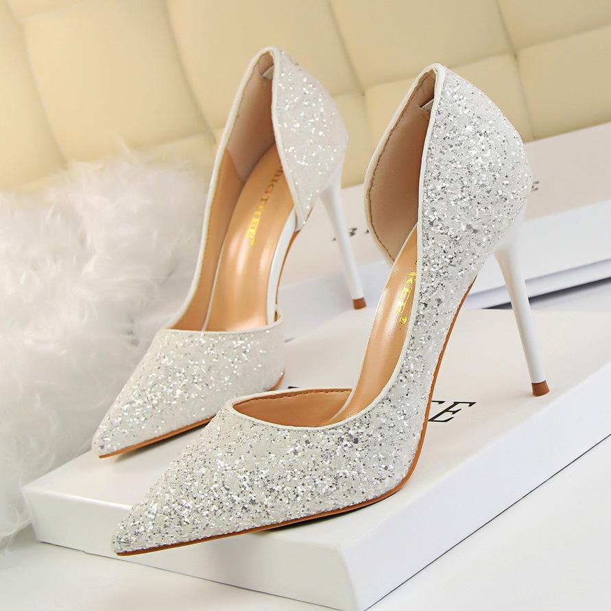 Women's Elegant Glittering Stiletto Heels