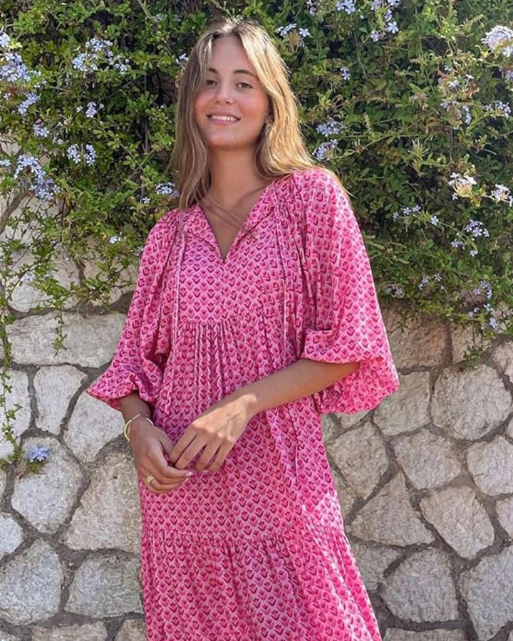 Sandy Comfortable and Trendy Long Dress - Elena Harper