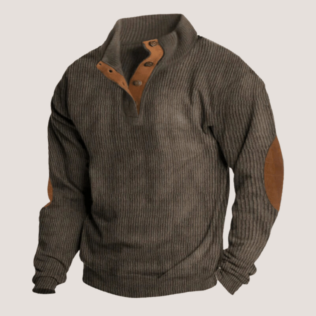 Jonas | Ribbed Shirt with Button Placket