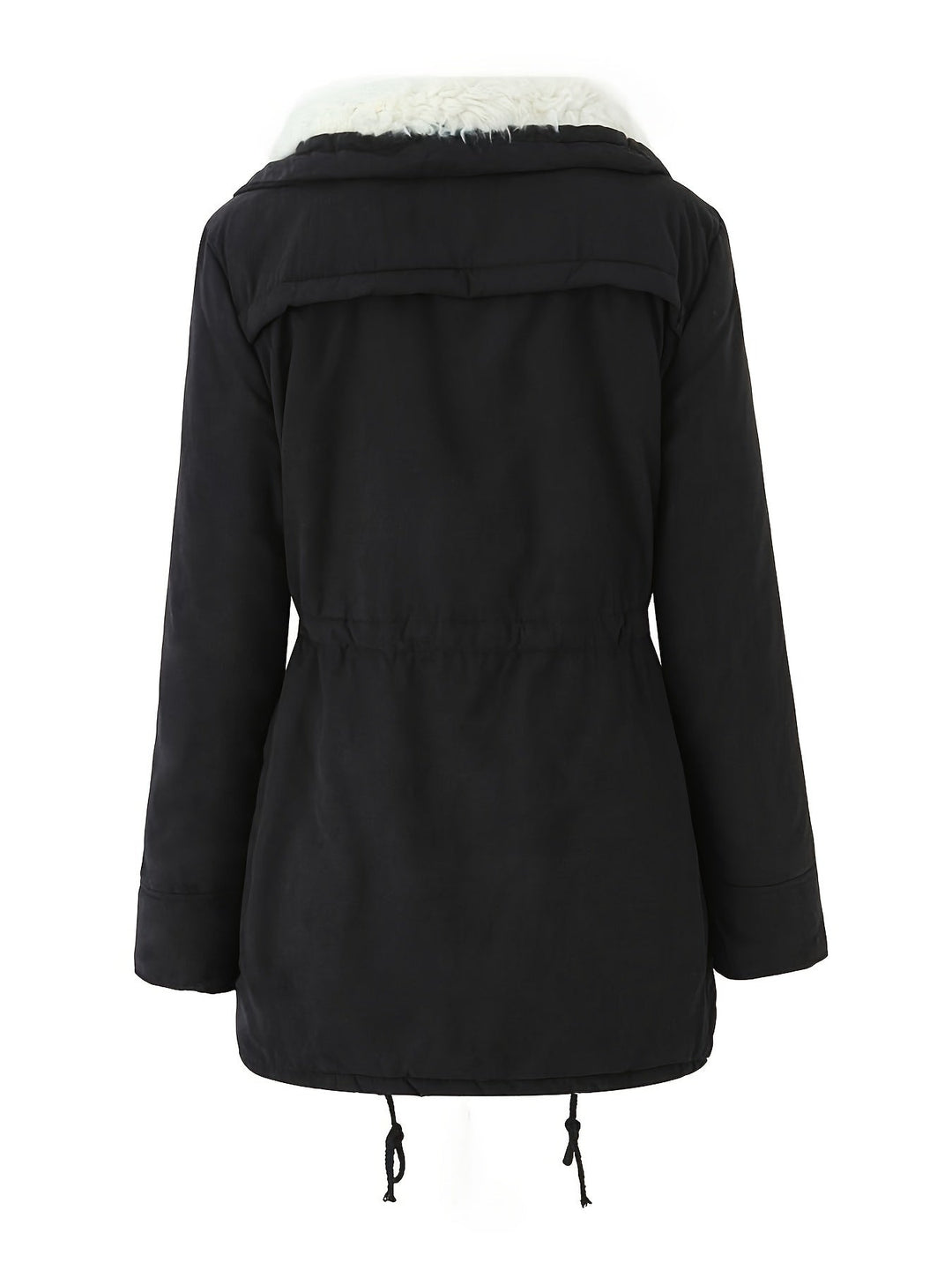 Sylvie - Short Women's Parka with Faux Fur Collar