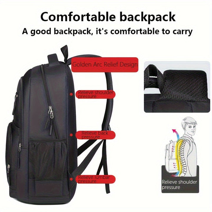 Men's Durable Leather Backpack - Timeless Utility for Daily Carry