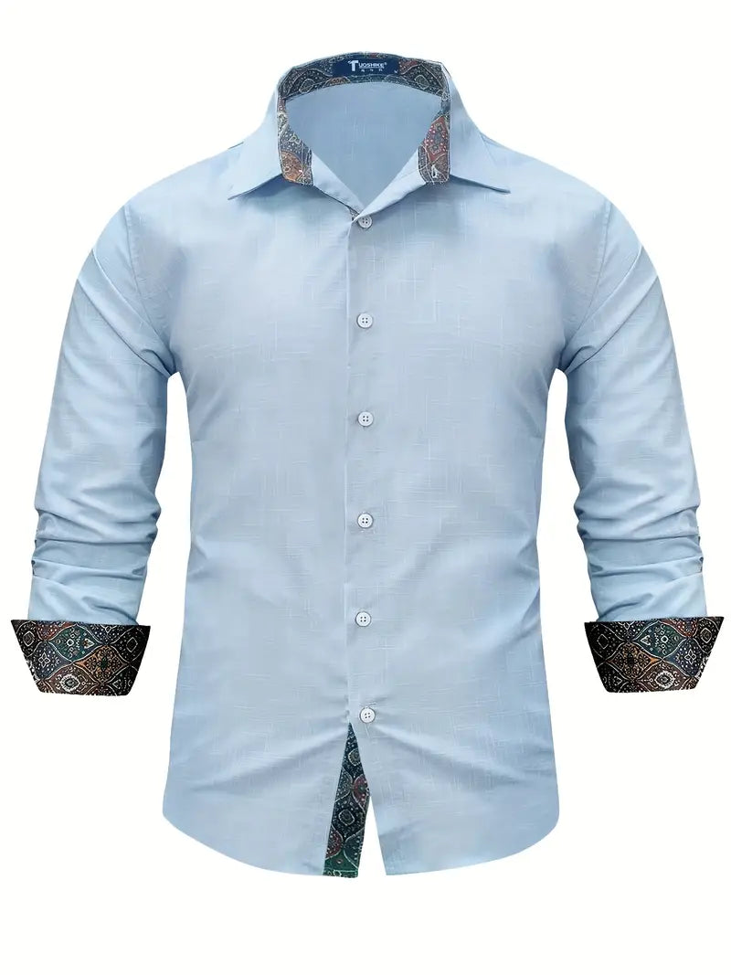 Teodoro - Long-Sleeve Shirt with Buttons
