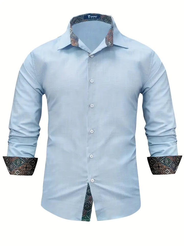 Teodoro - Long-Sleeve Shirt with Buttons