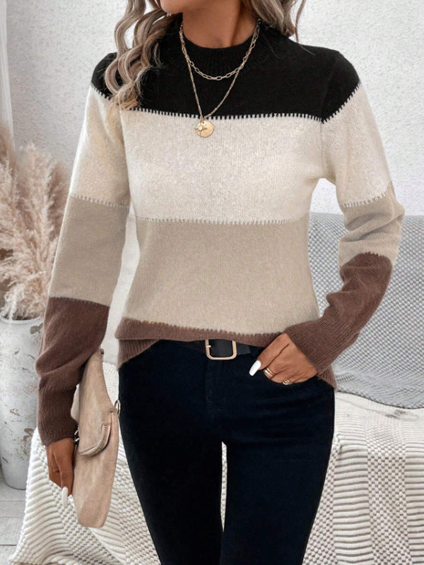 Zoey | Colorblock Knit Sweater
