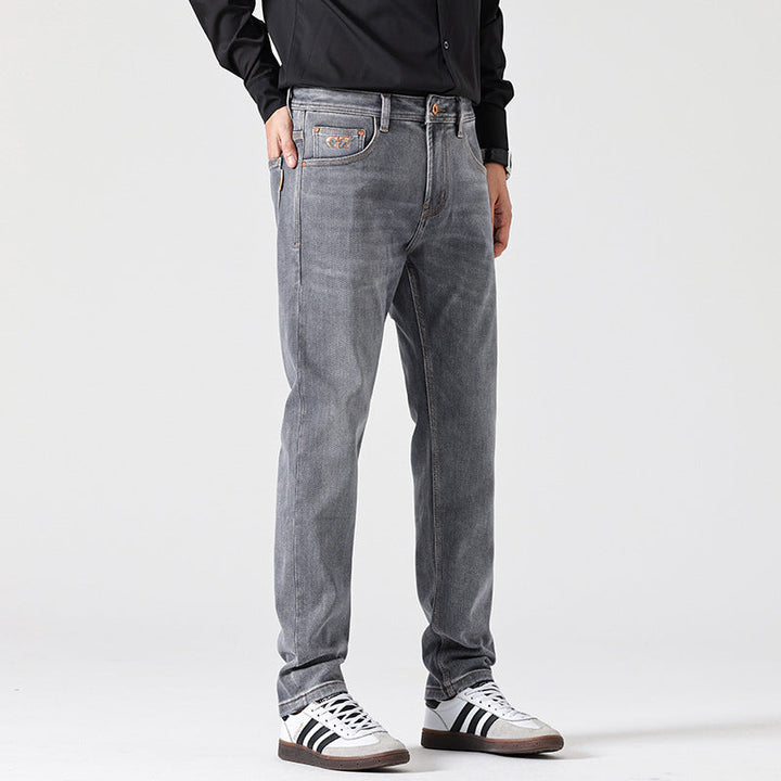 Straight Grey Finish Jeans - Torleif