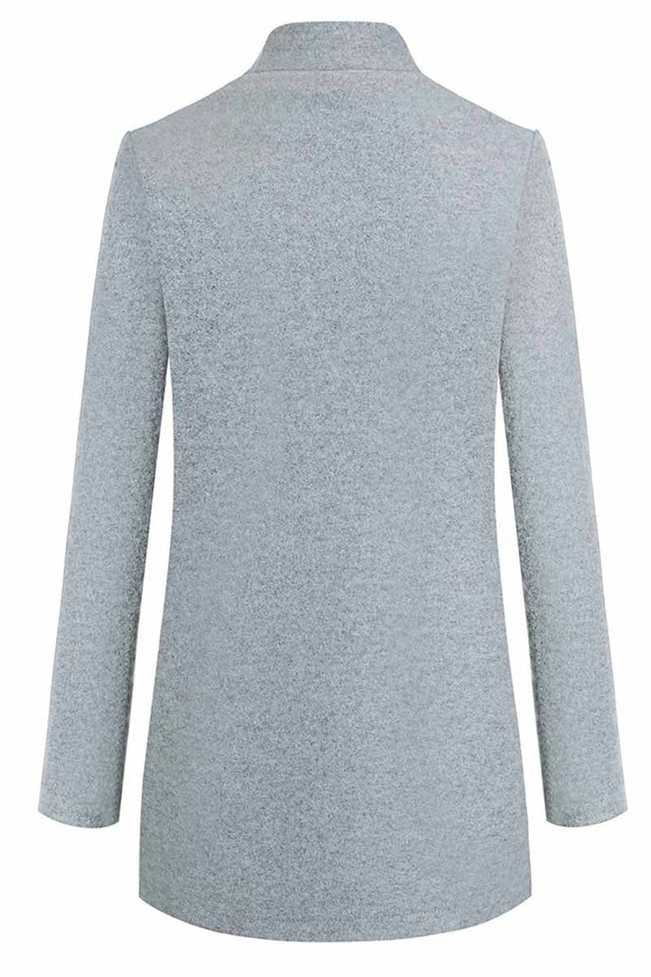 Eugenia | Collarless Open Front Coat with Shawl Shaping for Women