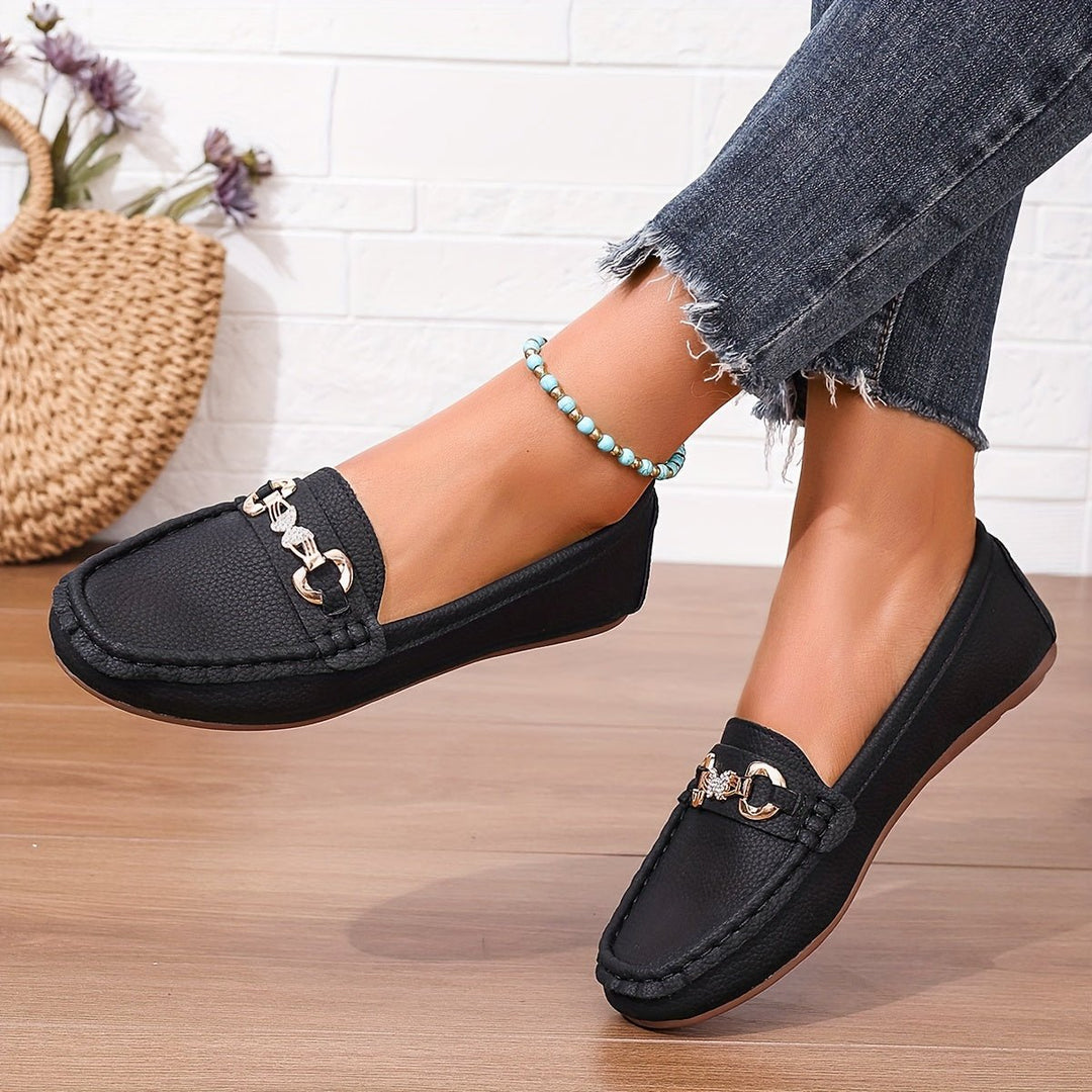 Sofia | Elegant Women's Loafers with Decorative Buckle