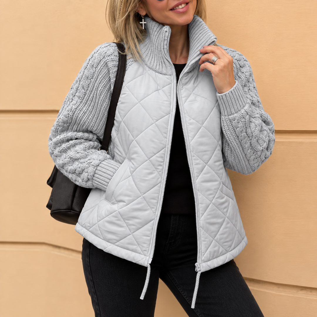 Nienke™ | Warm Padded Jacket with Knitted Sleeves