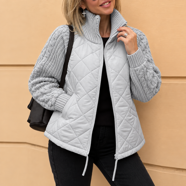 Nienke™ | Warm Padded Jacket with Knitted Sleeves