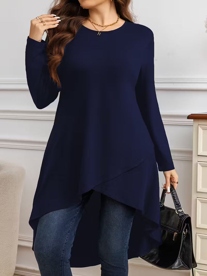 Neasa Elegant Long Sleeve T-Shirt - Elena Harper