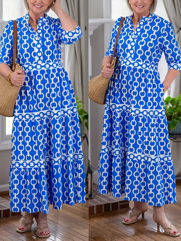 Juliette ~ Midi Dress with Chain Detail, view 9 - Elena Harper