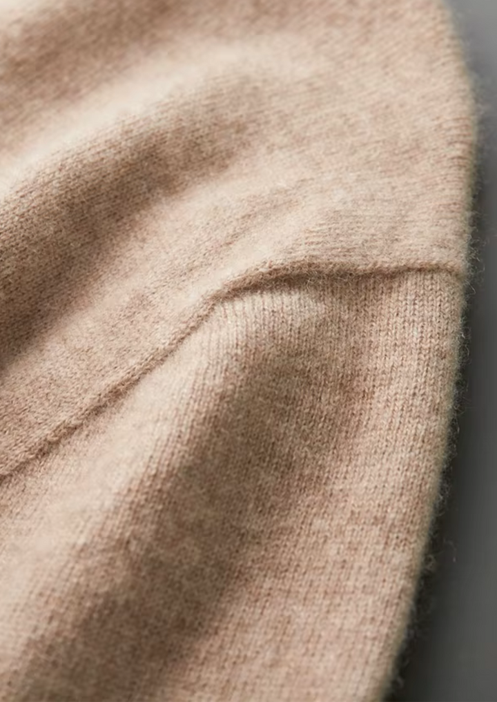 100% Cashmere Classic Crewneck T-Shirt., view 9 - Elena Harper