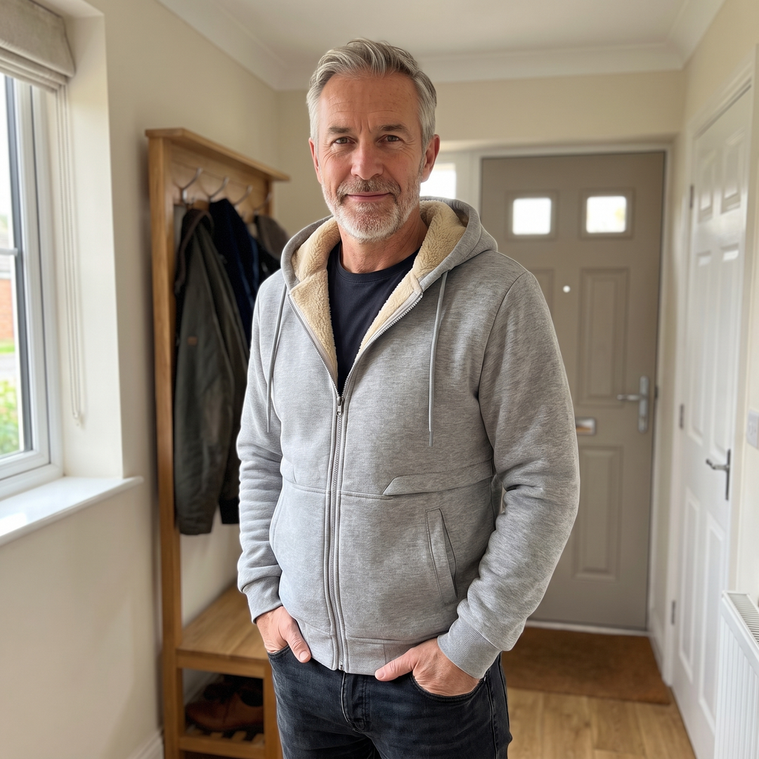 Marco | Warm and Cozy Teddy Fleece Jacket with Hood