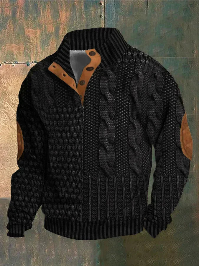High-quality men's sweater with an elegant design, view 5 - Elena Harper