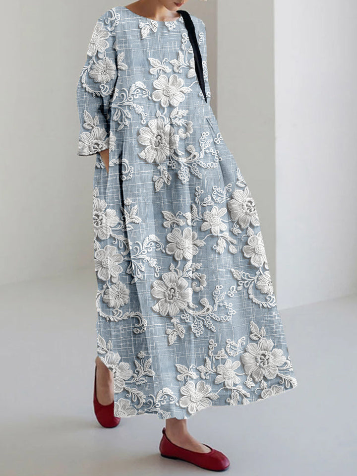 Anovia Graceful Printed Dress - Elena Harper