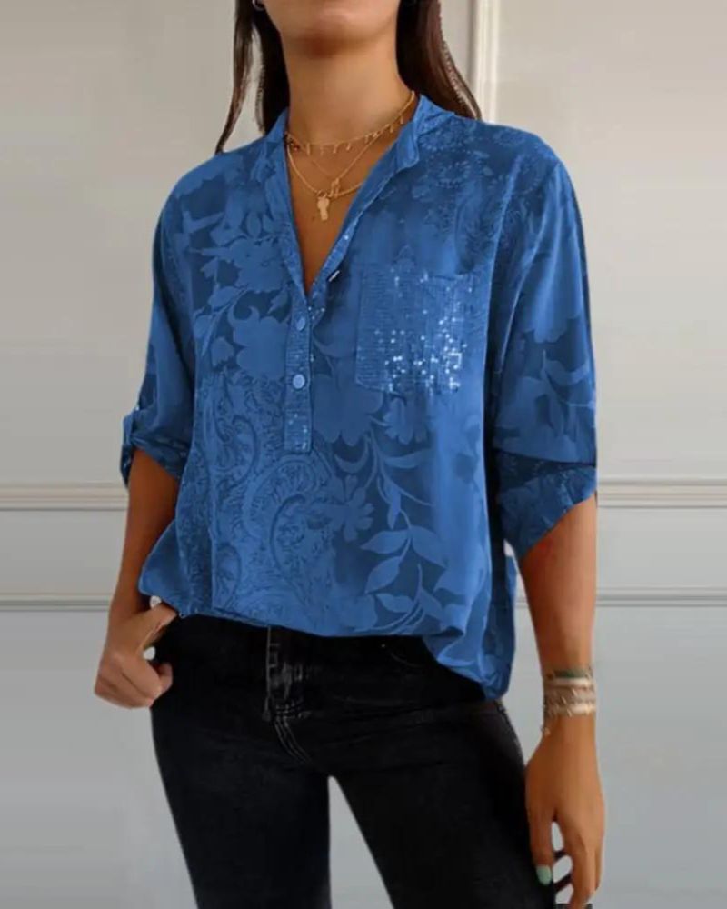 Darya Floral Pocket Top - Elena Harper