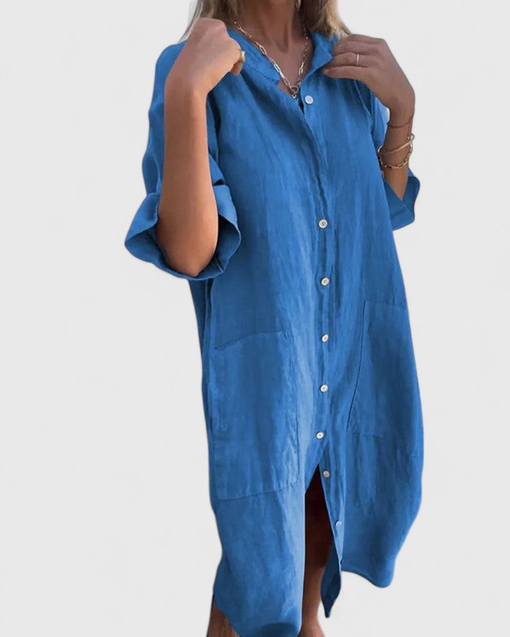 Chloe Easy Breeze Shirt Dress - Elena Harper