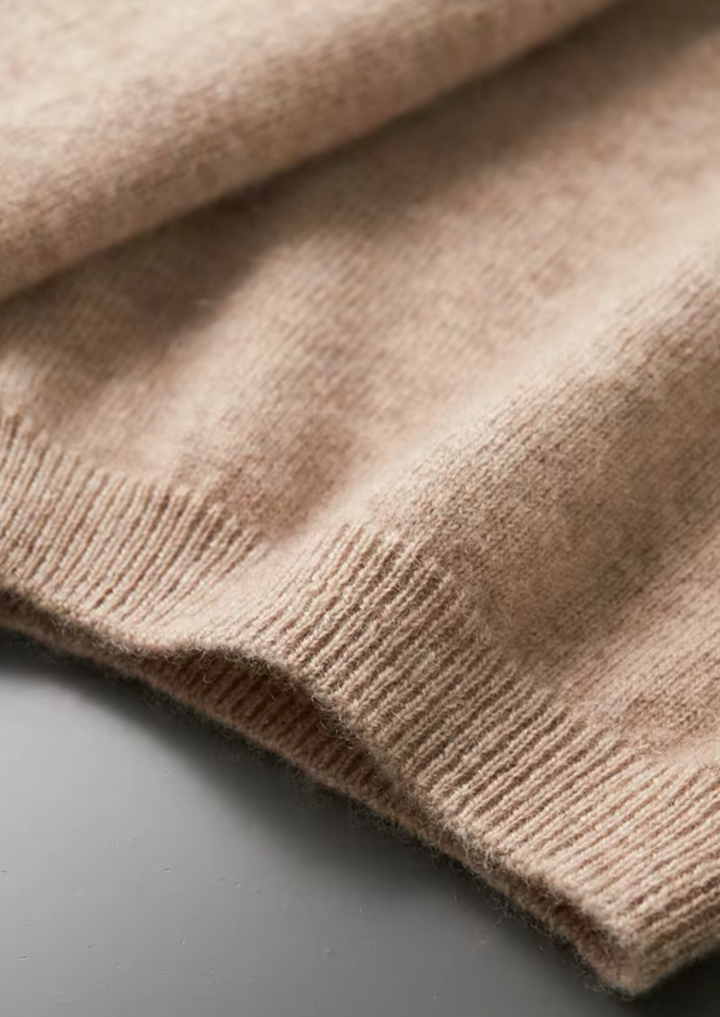 100% Cashmere Classic Crewneck T-Shirt., view 8 - Elena Harper