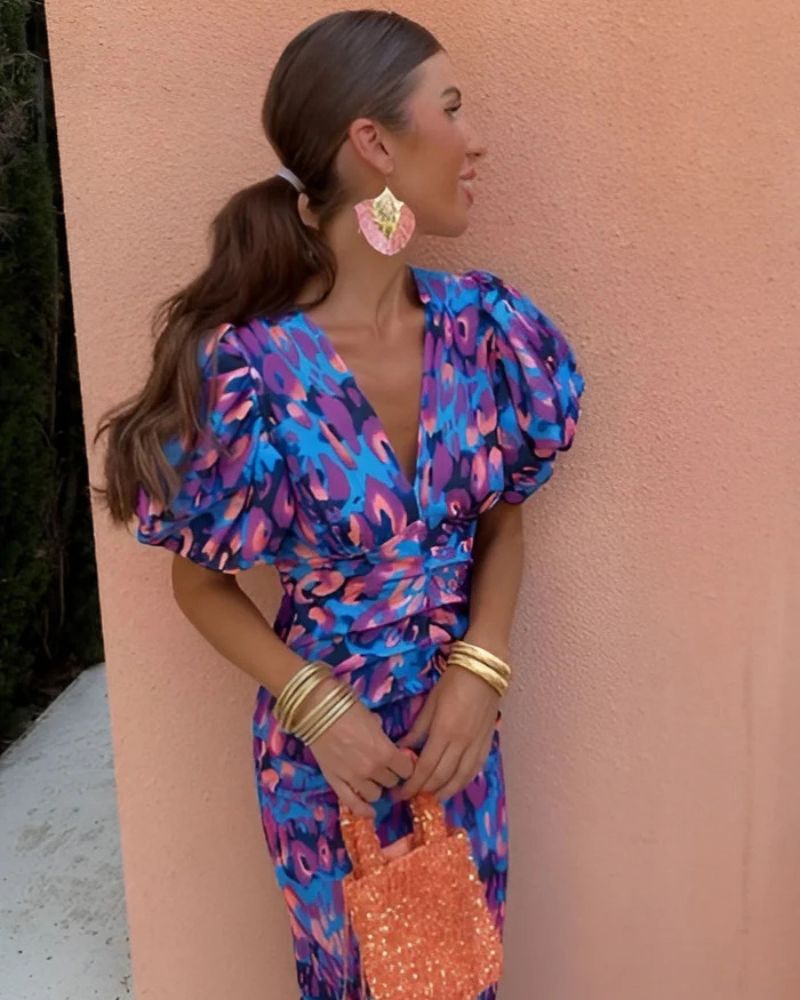 DALINE Stylish and Vibrant Dress - Elena Harper
