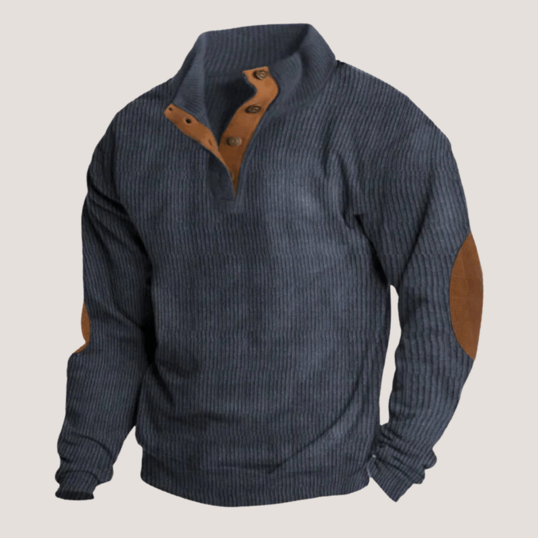 Jonas | Ribbed Shirt with Button Placket