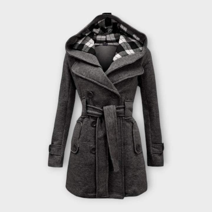 AVA – ELEGANT HOODED TRENCH COAT
