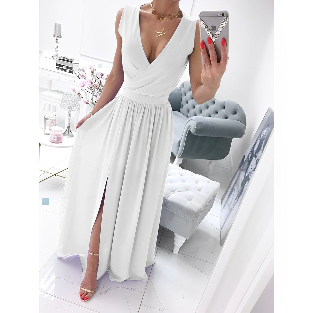 Sleeveless Linen Dress for Women