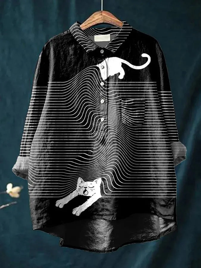 Coco Cat Art Shirt - Elena Harper