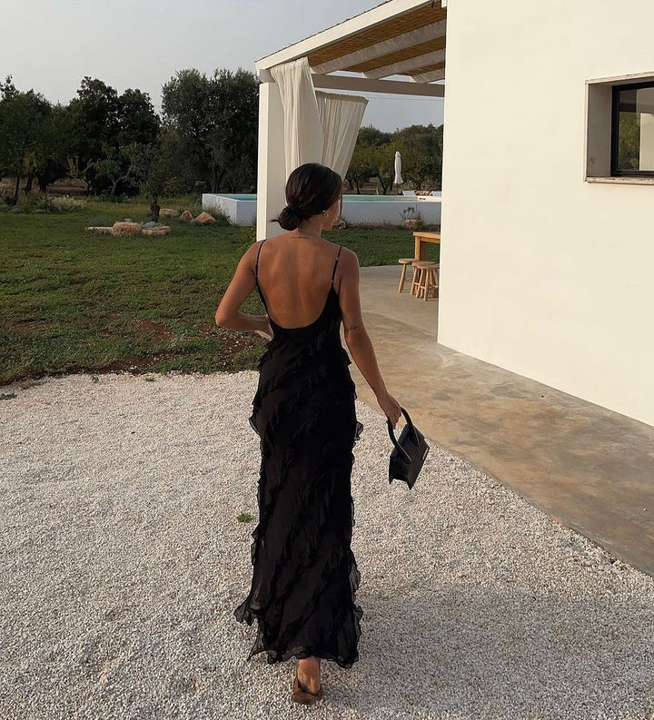 Ruffled Maxi Dress - Elena Harper