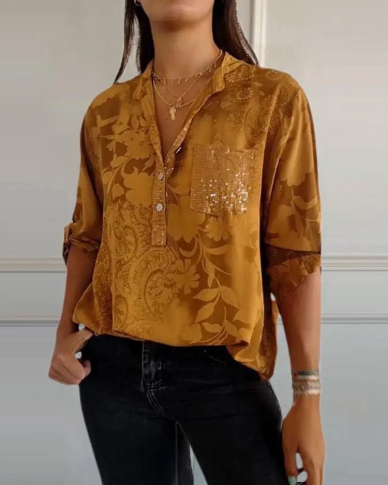 Darya Floral Pocket Top - Elena Harper