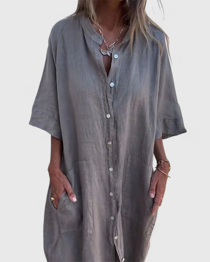 Chloe Easy Breeze Shirt Dress - Elena Harper