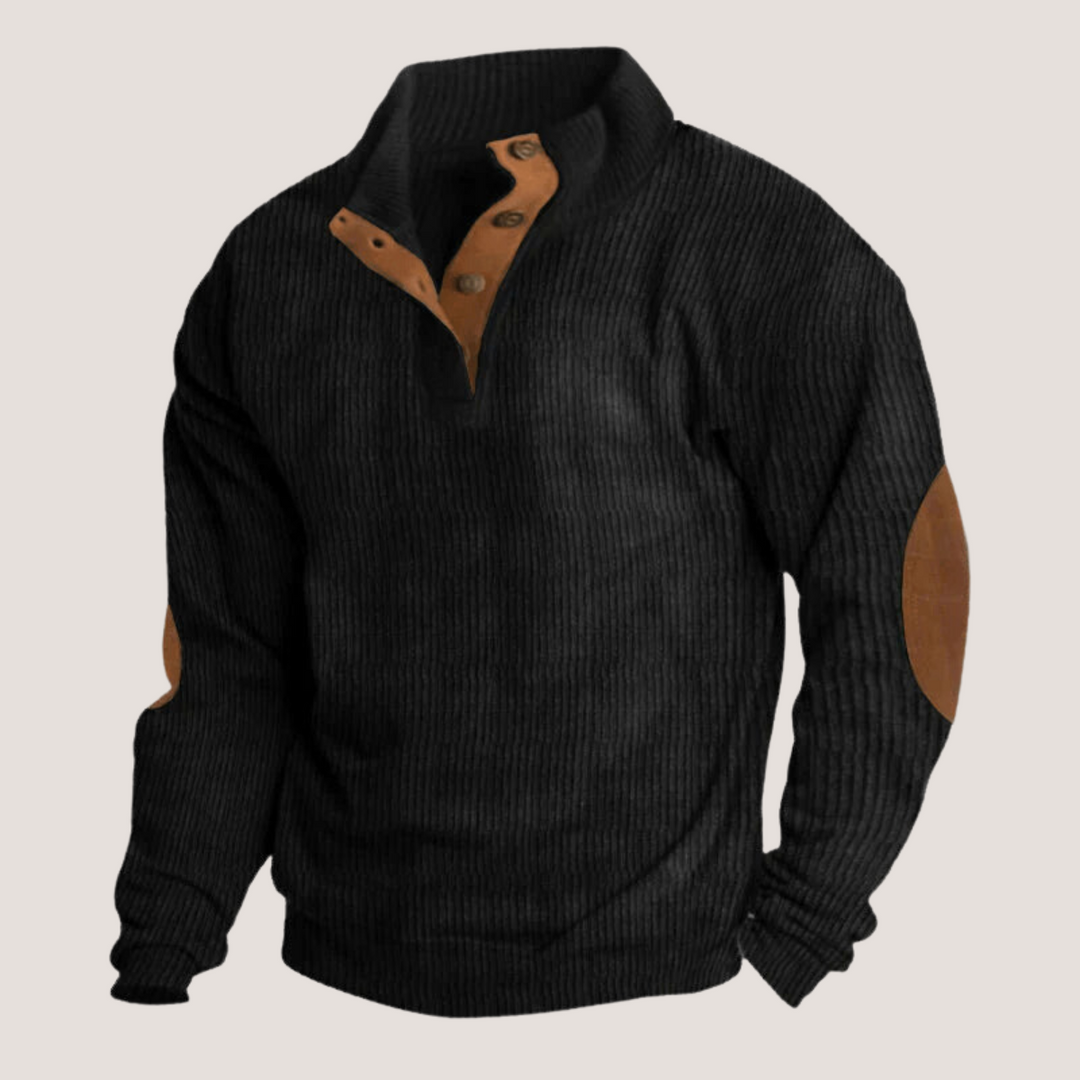 Jonas | Ribbed Shirt with Button Placket