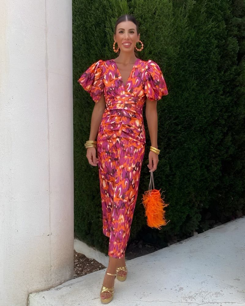 DALINE Stylish and Vibrant Dress - Elena Harper