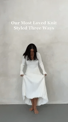 Sara New Knitted Midi Dress - Elena Harper