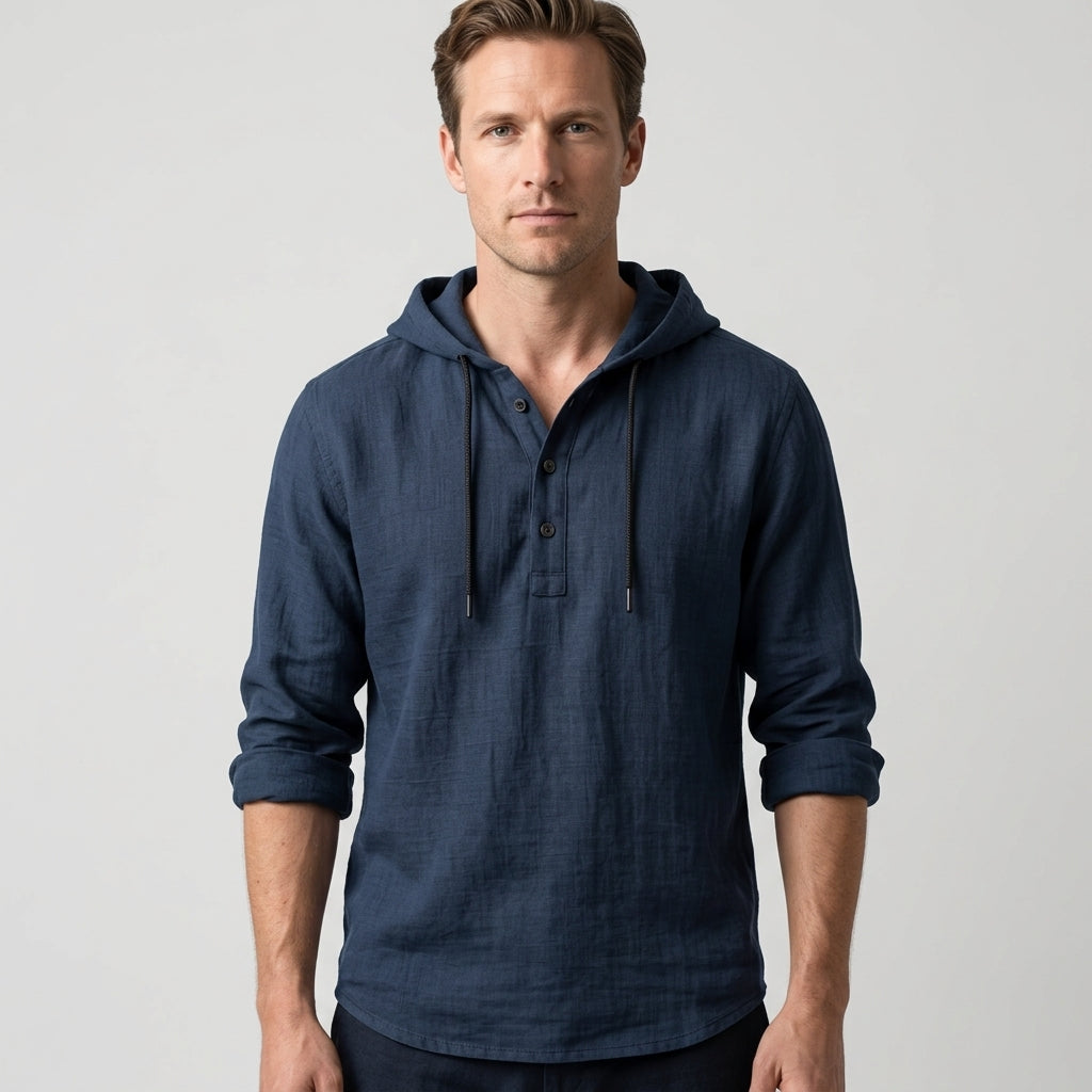 Harrington Oxford | Hooded Summer Shirt For Men