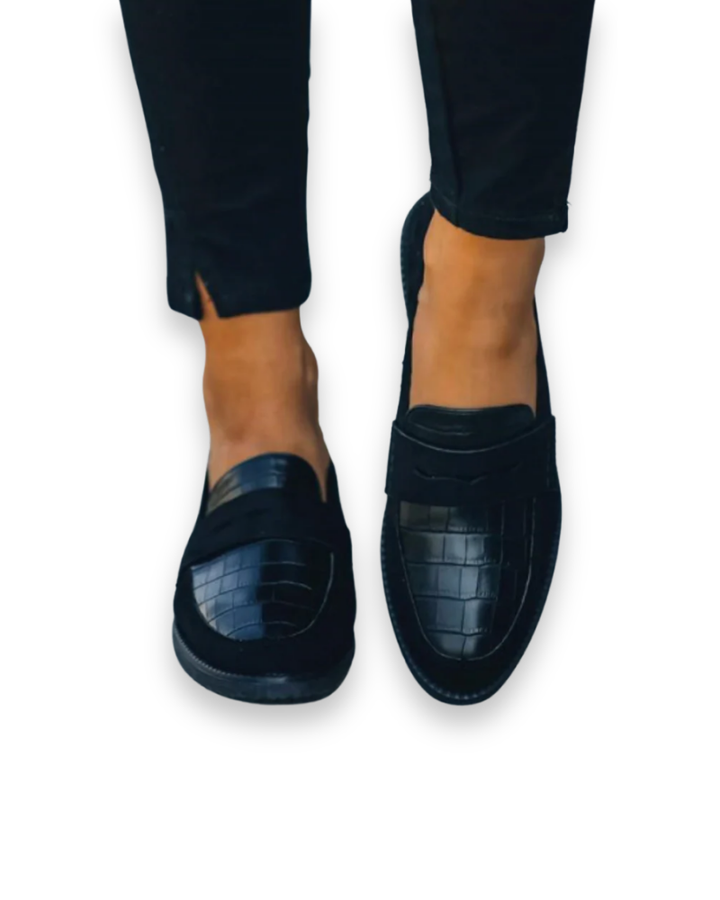 Textured Slip-On Loafers for Women | Elegant