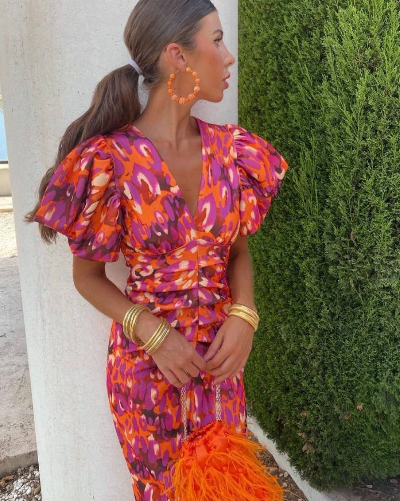 DALINE Stylish and Vibrant Dress - Elena Harper