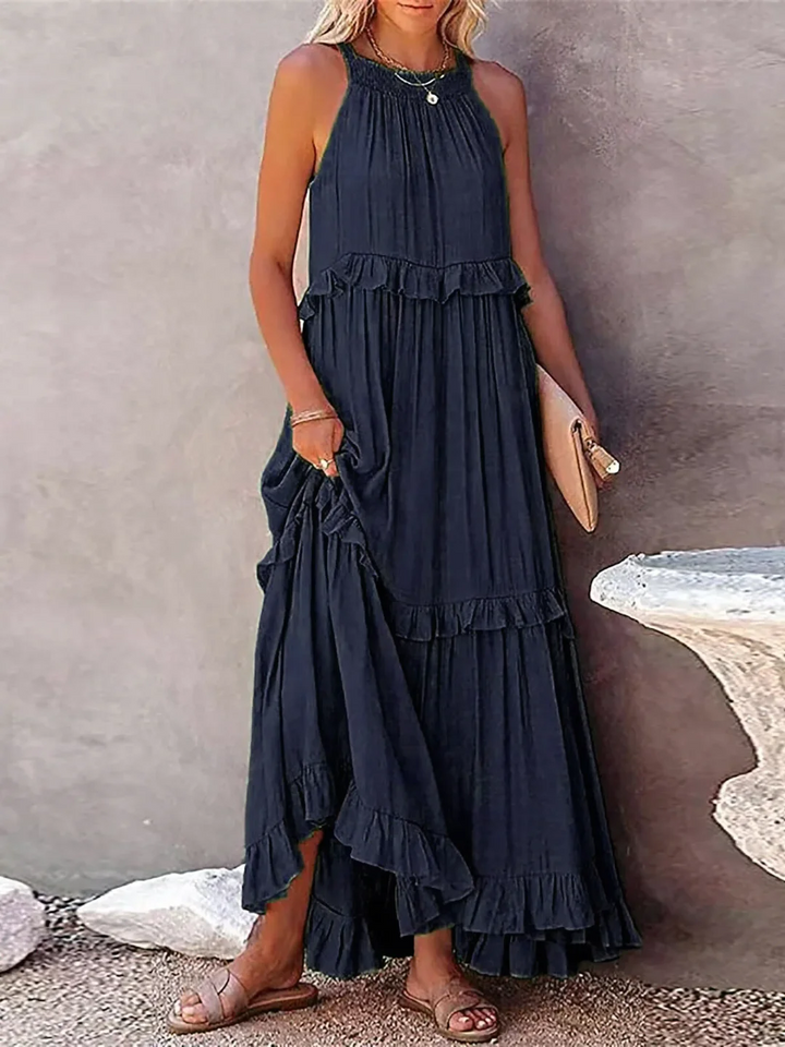 Mabel Ruffle Breeze Maxi Dress - Elena Harper