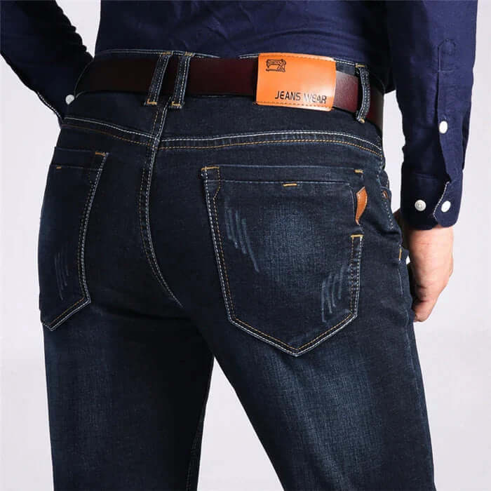 Men's Straight Leg Jeans - Durable Denim