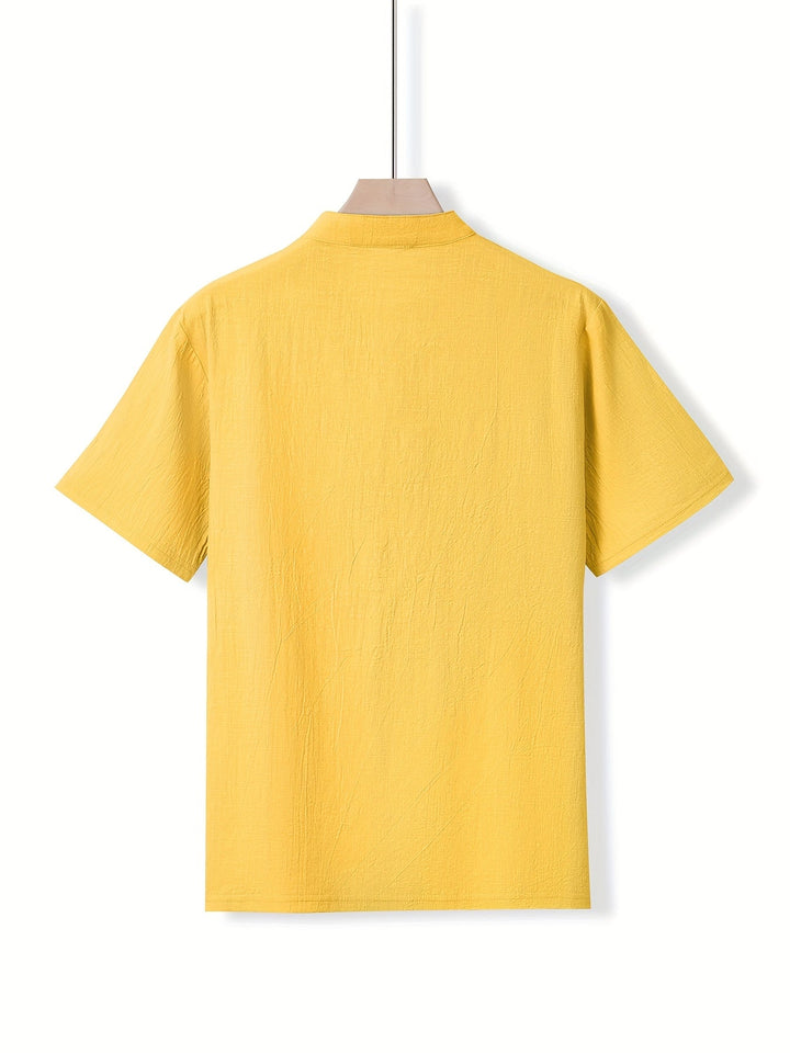 ELENA HARPER™  |  QIPAO COLLAR SHIRT FOR MEN