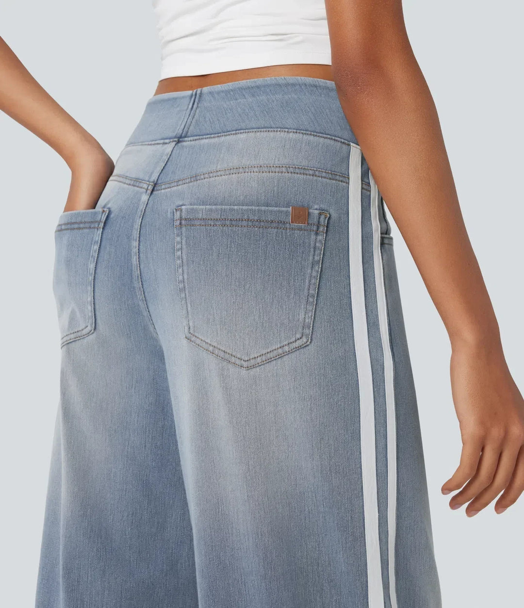 Annlyn Comfortable Pants with Pockets, view 4 - Elena Harper